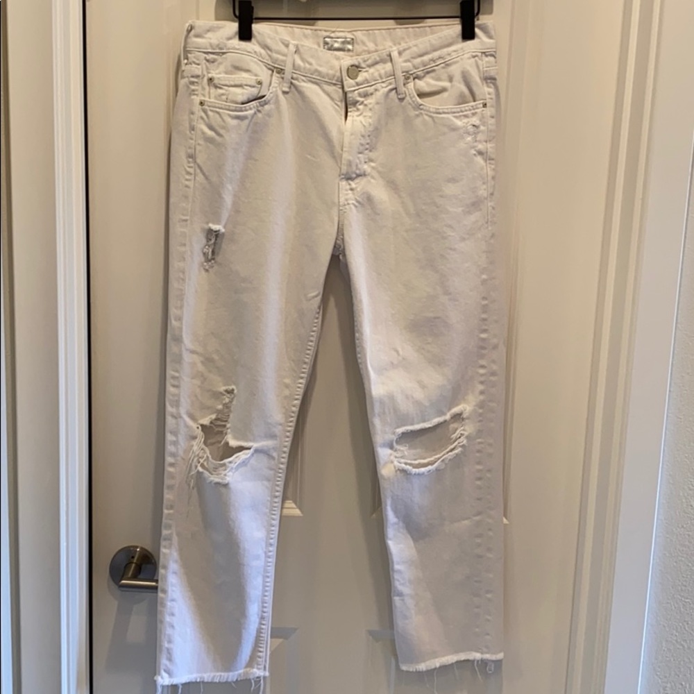 Mother The Dropout Fray Party Favors Jeans